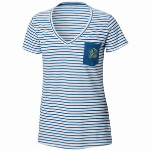 Columbia PFG Monogram™ Tee Dam Blå/Vita (CKSEX8375)